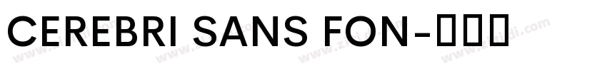 CEREBRI SANS FON字体转换